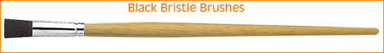 Black Bristle Brushes