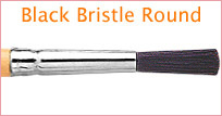 Black Bristle Round
