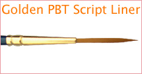 Golden PBT Script Liner