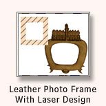 Leather Photo Frame With Laser Engraving