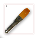 Long Flat One Stroke Brush