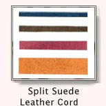 Split Suede Leather Cord