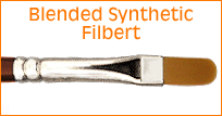 Blended Synthetic  Filbert