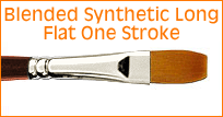 Blended Synthetic Flat One Stroke
