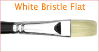 White Bristle Flat