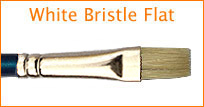 White Bristle Flat