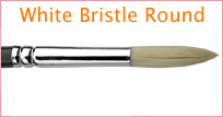 White Bristle Round
