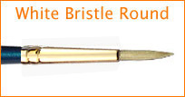 White Bristle Round