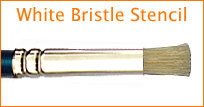 White Bristle Stencil
