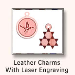 Leather Charms With Laser Engraving