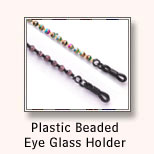 Plastic Beaded Eye Glass Holder