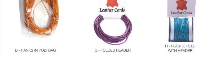 LEATHER, COTTON WAX & NYLON CORD