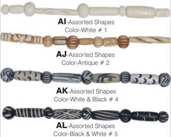 HAND MADE GLASS BEAD/BONE BEAD/METAL BEAD KIT