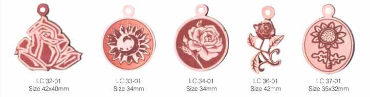 LEATHER CHARMS WITH LASER ENGRAVING