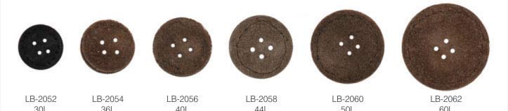 SPLIT SUEDE LEATHER BUTTON & TOGGLES