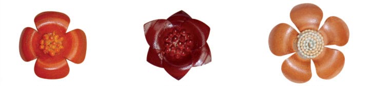 LEATHER FLOWERS SHAPES AVAILABLE