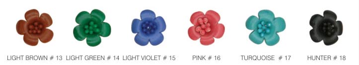 LEATHER FLOWERS SHAPES AVAILABLE