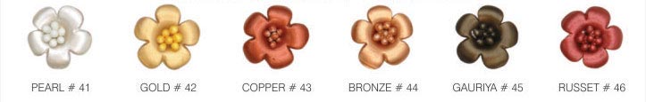 LEATHER FLOWERS SHAPES AVAILABLE