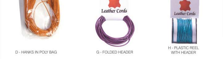 LEATHER, COTTON WAX & NYLON CORD