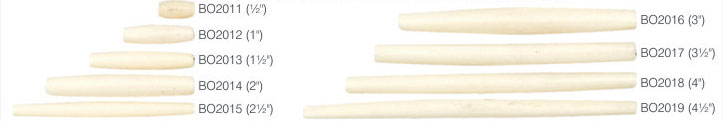 Bone Hair Pipe - White